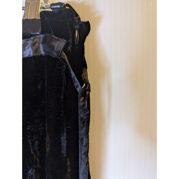 Carol Little Black Velvet Skirt10 Gypsy Peasant Sequins Hippie Boho Fairy Beaded - Picture 10 of 12
